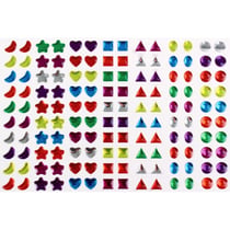 MégaCréa DIY - Stickers strass géométriques 0,8 cm 140 pièces
