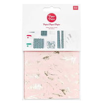 Papier patch Rose branches dorées 30 x 42 cm