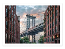 Affiche 30 x 40 cm - Manhattan bridge - Manjik Pictures