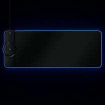 Tapis De Souris RGB Multifonctionnel Avec Chargeur Sans Fil Et Lumières Colorées Noir YONIS