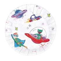 Assiette Ø 23cm - lot de 8 - super héros