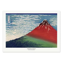 Affiche 30x40 cm - Fine Wind, Clear Morning - Katsushika Hokusai