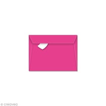 Enveloppe Pollen 75 x 100 mm - Rose fuchsia - 5 pcs