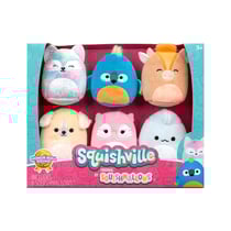 Squishville - Pack 6 Mini peluches Squishmallows Honour Squad 5 cm