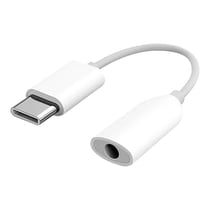 Xiaomi Adaptateur Audio pour USB-C vers Jack 3.5mm Femelle Original Blanc