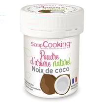 Arôme alimentaire naturel en poudre 15 g - noix de coco