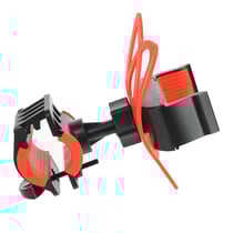 Avizar Support Vélo Moto pour Smartphone Grip Extensible et Silicone Rotatif Noir / Rouge