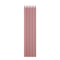 Bougie métallisée - 15,3cm - lot de 24 - rose gold
