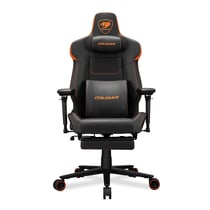 Fauteuil gaming - Cougar Gaming - ARMOREVOM - Noir/orange - Repose-Pieds Rétractable - Accoudoirs 5D - Jusqu'à 155° - Cuir PVC