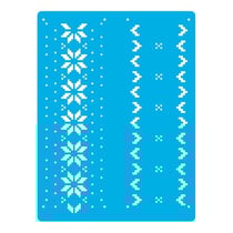 Pochoir plastique souple réutilisable 18,5 x 14,5 cm Fabrika Decoru DECORATION NOEL 441