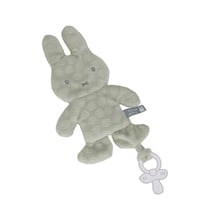 Doudou attache tétine Miffy - Flower Vert