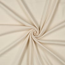 Tissu Jersey Coton côtelé uni Ecru