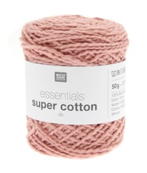 Coton à tricoter ou crocheter Essentials Super Cotton DK - Rico Design 14 Orange Terre Cuite