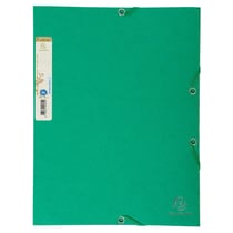 Chemise 3 rabats à élastique carte recyclée 380g/m2 Forever - A4 - Vert foncé - x 25 - Exacompta