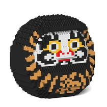 Poupée Daruma n°1 noire Taille standard | JEKCA | 14 ans et +