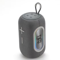 Enceinte Bluetooth Portable Subwoofer 20W LED Lumière Respirante Autonomie Longue Durée Gris YONIS