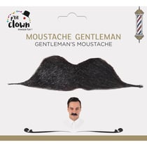 Moustache de gentleman - Noir - Déguisement - Synthétique - Autocollante