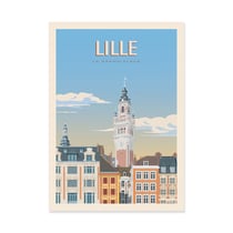 Affiche 50x70 cm - Lille - TuroMemoriesStudio