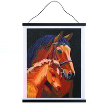 CRYSTAL ART Poster à diamanter 35x45cm- Chevaux