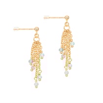 Boucles d'oreilles Bianca en pierres Apatite