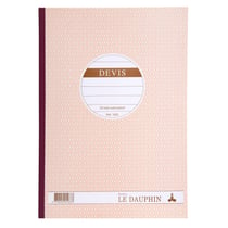 Manifold autocopiant 297X210 Devis 50 tripli - Avoine - x 5 - Le Dauphin