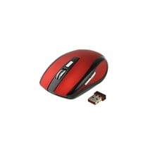 Souris Sans Fils Universelle Optique 2600 Dpi 2.4 Ghz USB Plug & Play Rouge YONIS