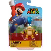 Larry + avec baguette magique : figurine super mario 10 cm - figurine nintendo articule - jakks
