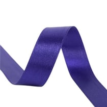 Bobine 25m ruban satin double face Violet Foncé fabriqué en France
