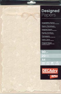 Papier thématique parchemin moderne 90 g 20 feuilles