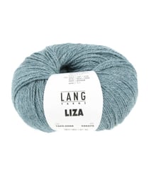 Pelote de laine et soie à tricoter Liza - Lang Yarns 88 Bleu