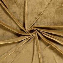 Tissu Velours d'ameublement extensible Alcéa uni Ocre