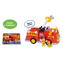 Mickey camion de pompier avec fonctions sonores et lumineuses