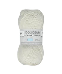 Fil à tricoter Douceur Classic Premium - Trimits : Doux et Résistant pour Tous Vos Projets 1525 Ecru