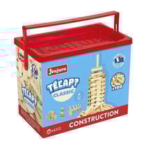 Baril técap classic 100 planchettes en bois - jeujura - 8331 - jeu construction