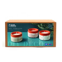 Set 3 bougies à fabriquer - Fimo