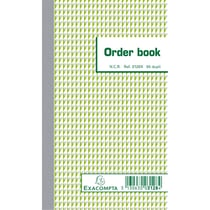 Orderbook ligné 17x10,5 cm 50 feuillets double autocopiant - x 10 - Exacompta