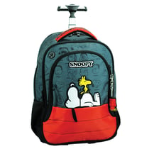 Sac à dos à roulettes Snoopy et Woodstock 48 CM - 2 compartiments