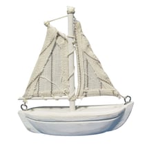 Bâteau à voile en bois, 8,5 cm