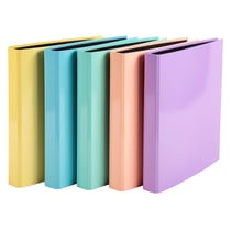 Classeur 2 anneaux en D 25mm Aquarel - A4 - Couleurs assorties - x 10 - Exacompta