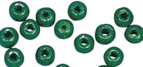 Perles en bois FSC 100%, polies, 12mm 32 pièces , vert mai
