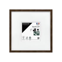 Cadre photo Wild ébène 30x30 cm avec passe-partout 13x13 cm