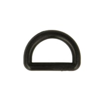 Anneaux en D pour Sangle / bandoulière sac 20mm noir