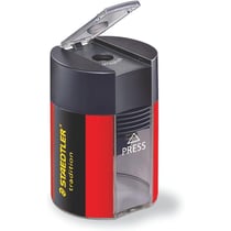 Taille-crayon - Avec réservoir plastique - 1 trou - Pour crayons standards - Staedtler