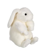 Peluche - Lapinou assis blanc - 22 cm