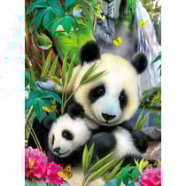 Puzzle xxl bebe panda et panda dans la foret 300 pieces - ravensburger - animaux foret - 130658