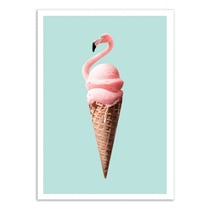 Affiche 30x40 cm - Flamingo cone - Jonas Loose