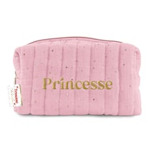 Trousse de toilette princesse rose
