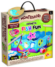 MONTESSORI BABY BOIS FISH FUN "pêche à la ligne magnétique