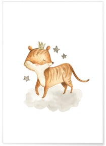 Poster Bébé Renard | A3 : 29,7x42cm