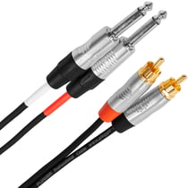 Câble micro Plugger Câble bretelle Jack mâle mono - RCA mâle 3m Touring